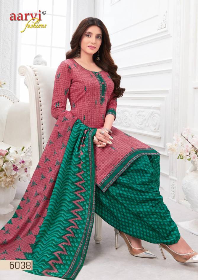 Aarvi Special Patiyala 17 Printed Cotton Casual Daily Wear Dress Material Collection